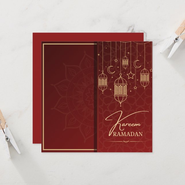 ramadan kareem ramadan wishes invitation (Front/Back In Situ)