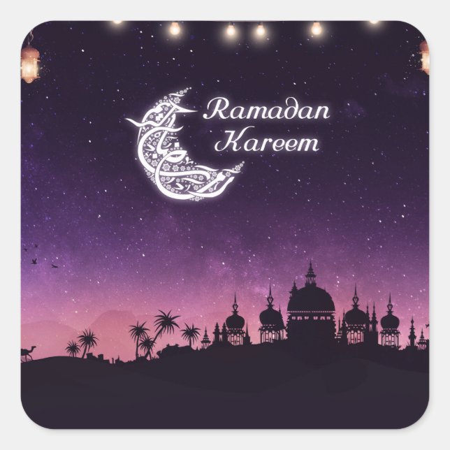Ramadan Kareem Square Sticker (Front)