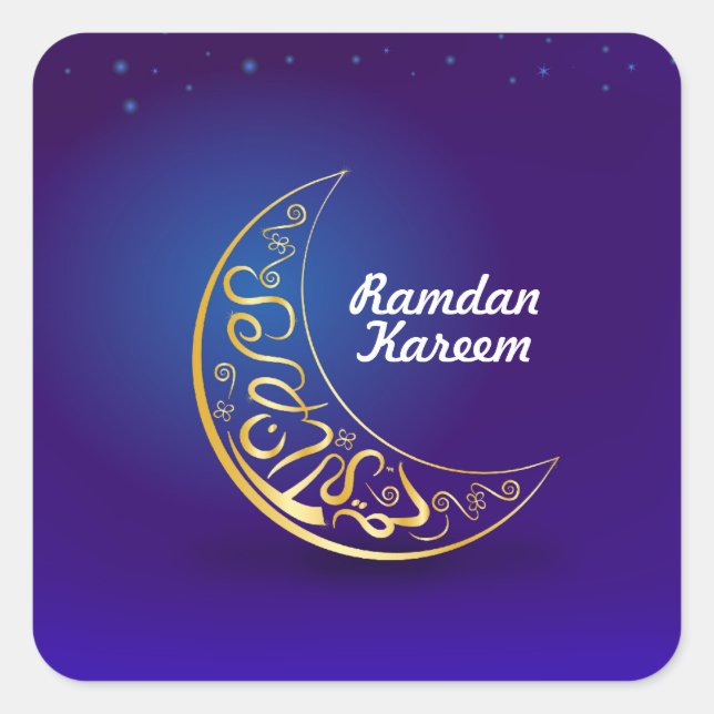 Ramadan Kareem Square Sticker (Front)