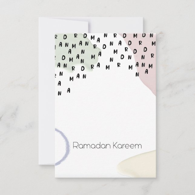 Ramadan Kareem! Thank You Card (Front)