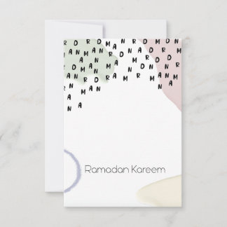 Ramadan Kareem! Thank You Card