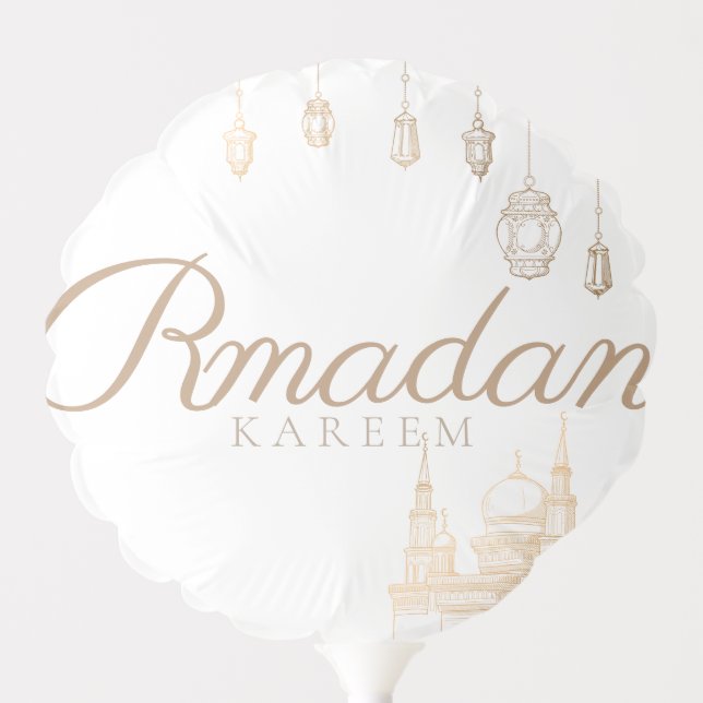 Ramadan Kareem Theme for Celebration Balloon (Front)