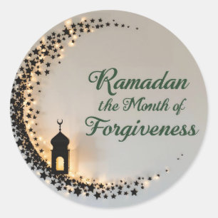 Ramadan Kareem theme gift sticker for celebration