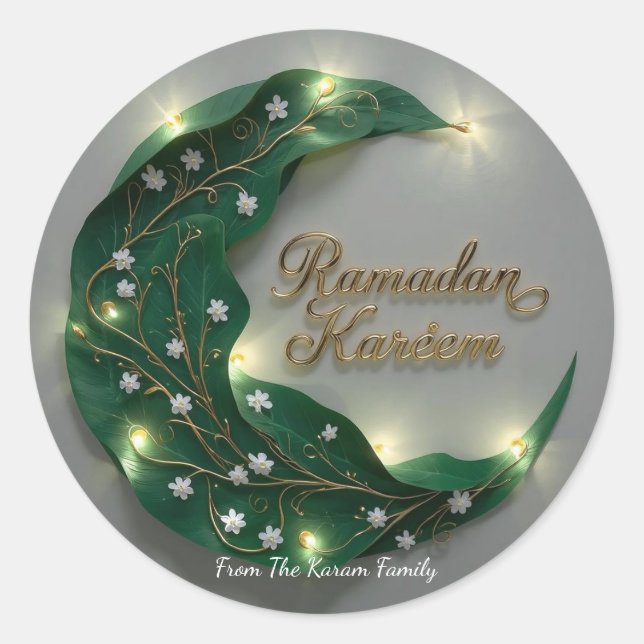 Ramadan Kareem theme gift Sticker for celebration (Front)