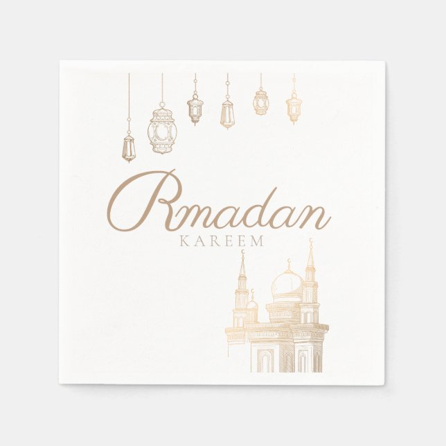 Ramadan Kareem theme Napkin for celebration (Front)