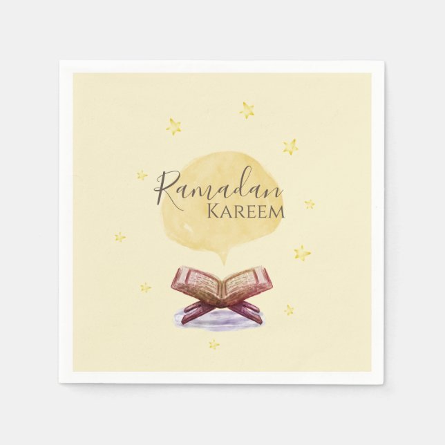 Ramadan Kareem theme Napkin for celebration (Front)
