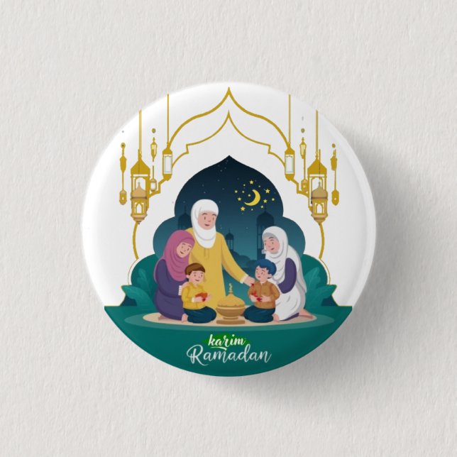 Ramadan Karim Button (Front)