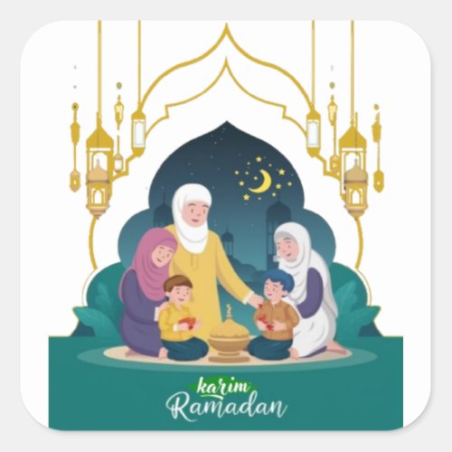 Ramadan Karim Square Sticker