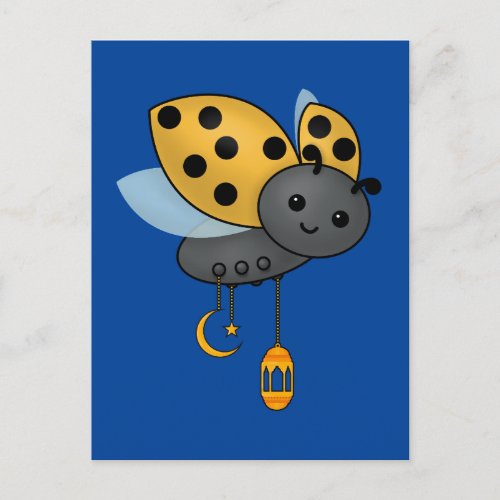 Ramadan Ladybug Lanterns Postcard