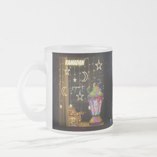 Ramadan lantern   frosted glass coffee mug