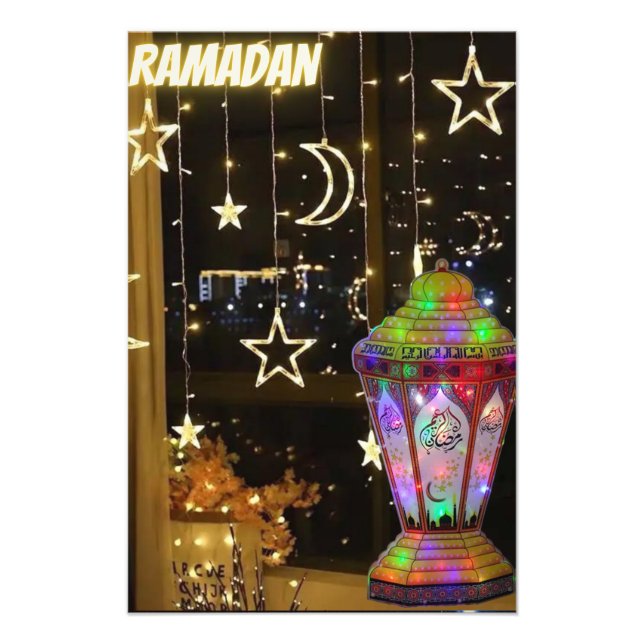 Ramadan lantern.  photo print (Front)