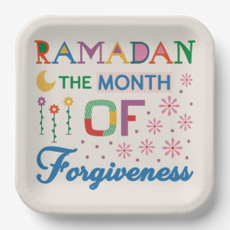 Ramadan Month Of Forgiveness Paper Plates