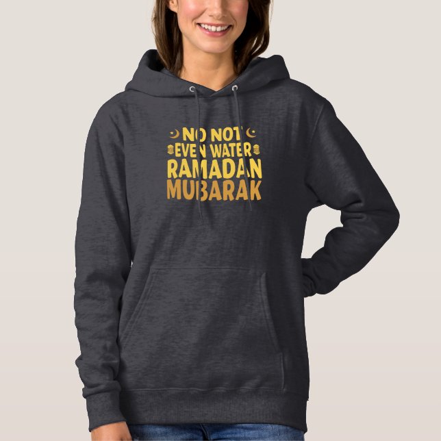 Ramadan Moon Islam Heartbeat Crescent Muslim Hoodie (Front)
