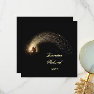 Ramadan Mubarak 2026 personalized  Elegant Card 