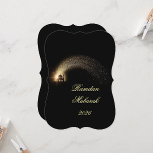 Ramadan Mubarak 2026 personalized  Elegant Card 