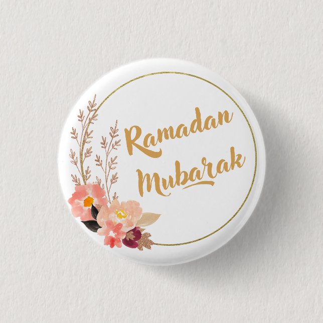 Ramadan Mubarak 5 Button (Front)