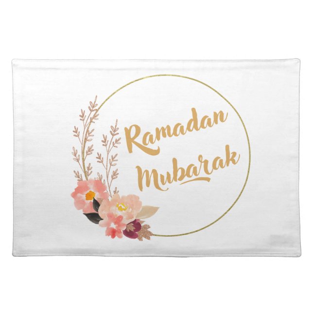 Ramadan Mubarak 5 Cloth Placemat (Front)