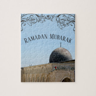 Ramadan Mubarak Al-Aqsa Mosque Jerusalem Jigsaw Puzzle