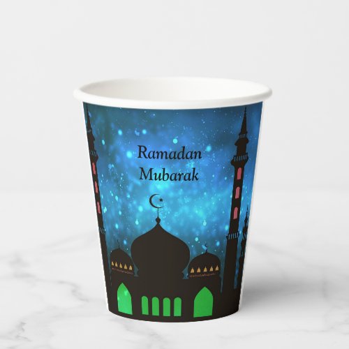 Ramadan Mubarak Arabian Nights  Stories Palace Paper Cups