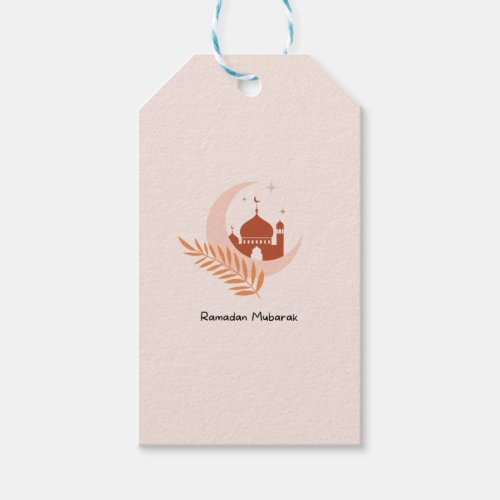 Ramadan Mubarak Boho Moon  Mosque  Gift Tags