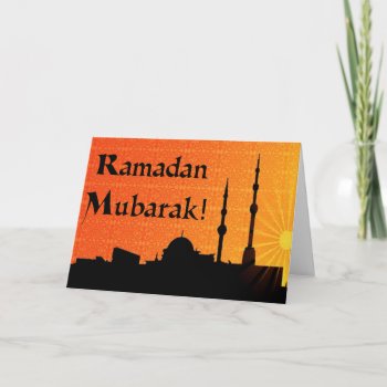 Ramadan Mubarak Card by Hit_or_Miss at Zazzle