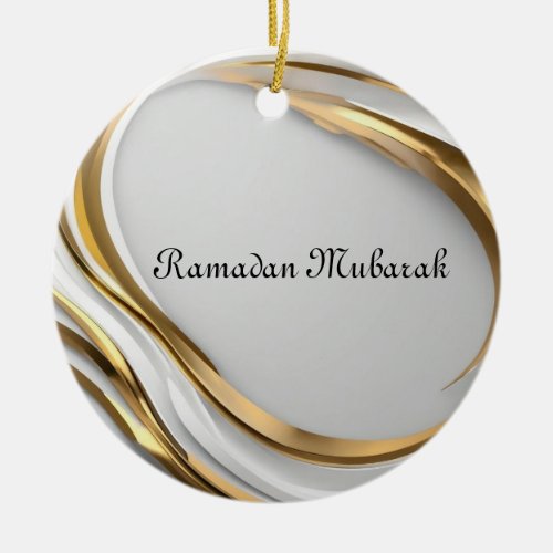 Ramadan Mubarak Ceramic Ornament