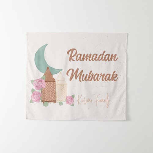 Ramadan Mubarak Decoration Custom Home decor name Tapestry