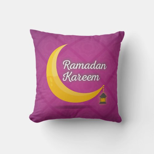 Ramadan Mubarak Decoration Happy Ramadan Kareem  Throw Pillow