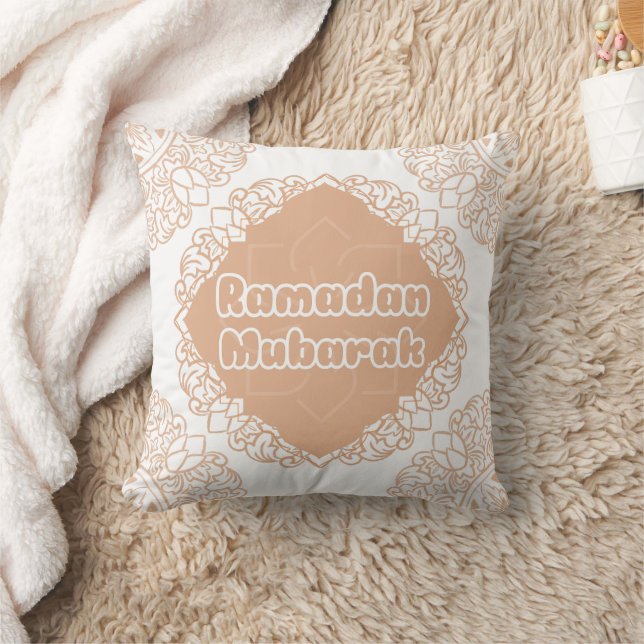 Ramadan Mubarak different sides Throw Pillow (Blanket)