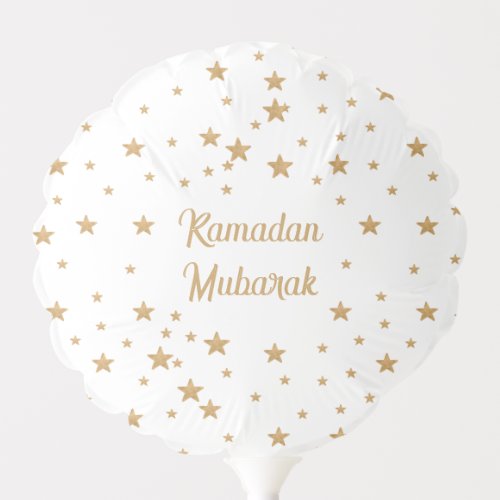 Ramadan Mubarak Gold Star Glitter Sparkle decor  Balloon