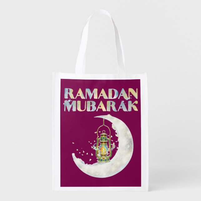 Ramadan Mubarak Grocery Bag (Front)