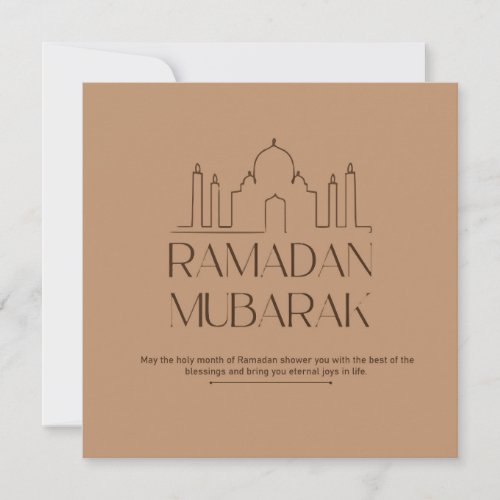 Ramadan Mubarak Holiday Card