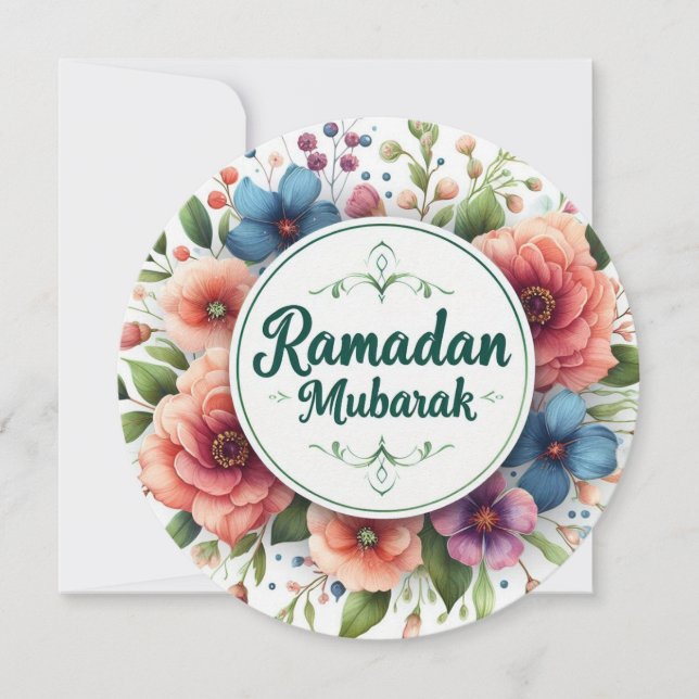 Ramadan  Mubarak  Holiday Card (Front)