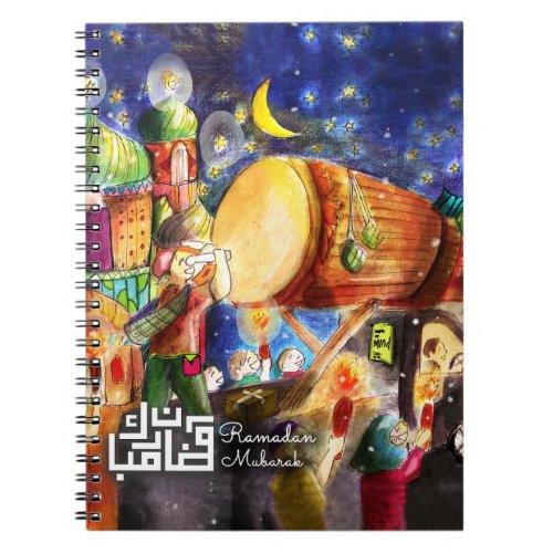 Ramadan Mubarak Illustration Notebook