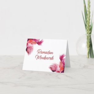 Ramadan Mubarak islamic art Letterpress Thank You Card