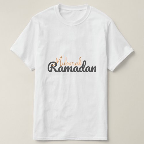 Ramadan Mubarak  Islamic Typography T_Shirt