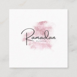 Ramadan Mubarak karem Square Business Card