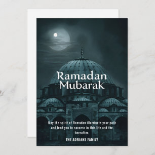 Ramadan Mubarak Mosque Holiday Card