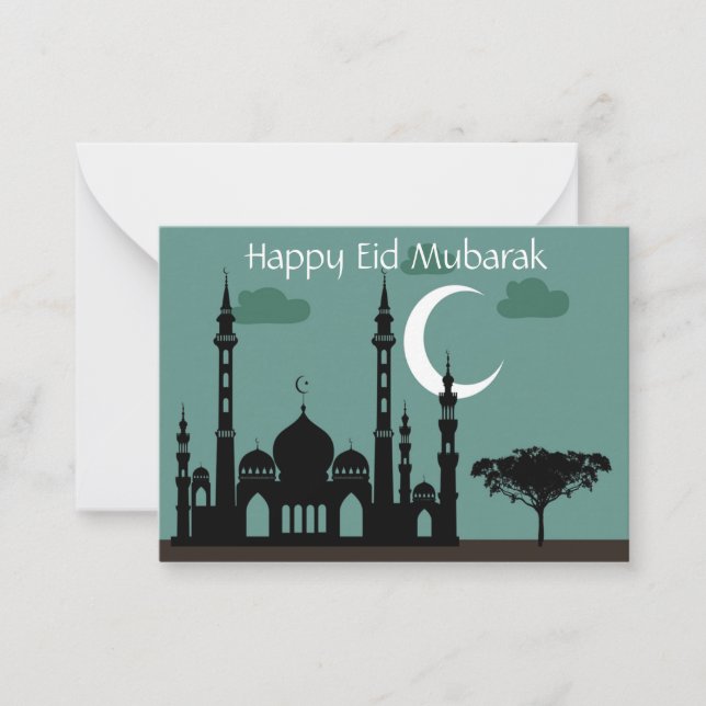 Ramadan Mubarak Note Card (Front)