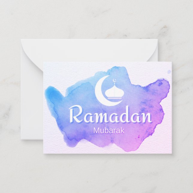  Ramadan Mubarak   Note Card (Front)