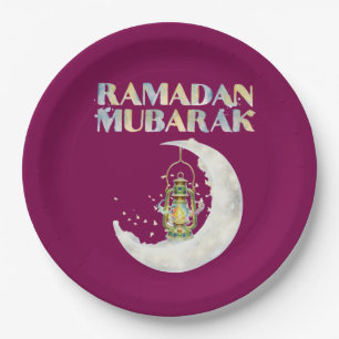 Ramadan Mubarak Paper Plates