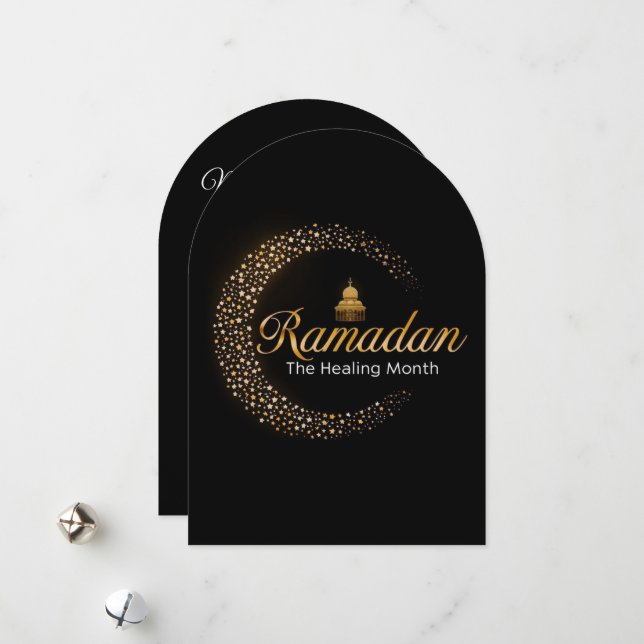 Ramadan MubaraK Personalized Holiday  Card (Front/Back In Situ)