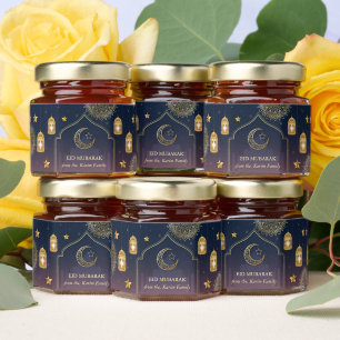 Ramadan Mubarak Personalized Honey Jar Favors