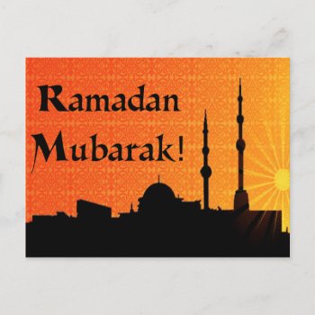Ramadan Mubarak Postcard by Hit_or_Miss at Zazzle