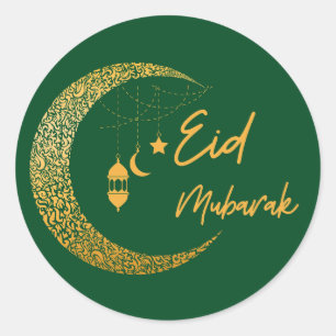 Ramadan Mubarak -Ramadan Kareem -Eid Mubarak Classic Round Sticker