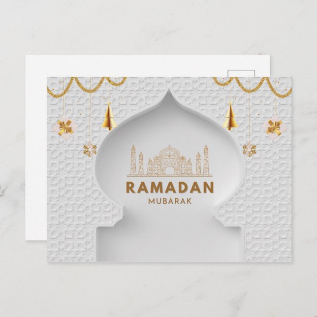 Ramadan Mubarak | Ramadan Kareem Holiday  Postcard (Front/Back)