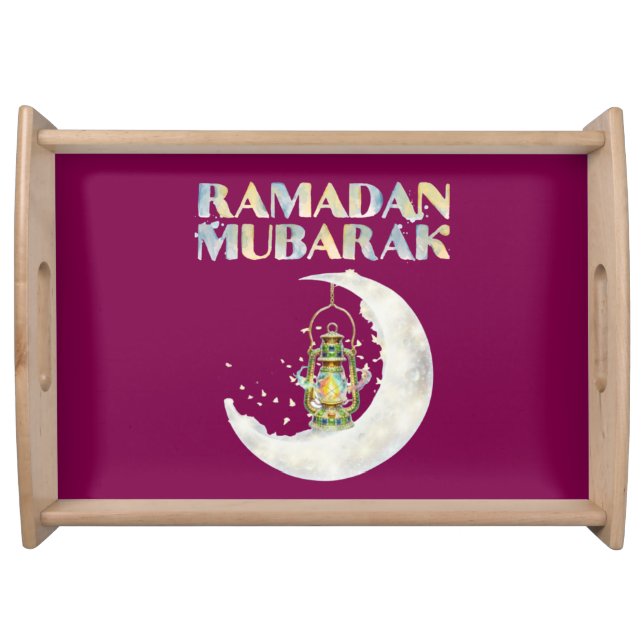 Ramadan Mubarak Serving Tray (Front)