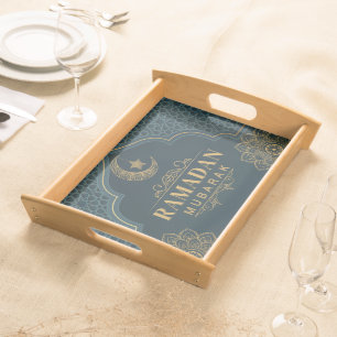 Ramadan Mubarak Serving Tray – Iftar Decor