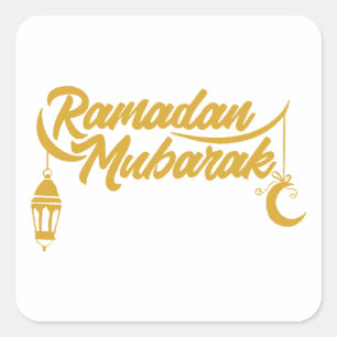 Ramadan Mubarak Square Sticker