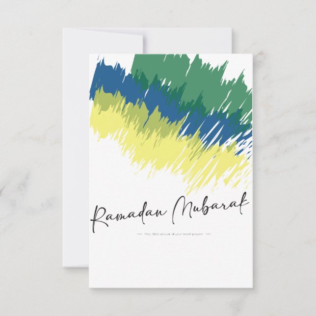 Ramadan Mubarak! Thank You Card (Front)